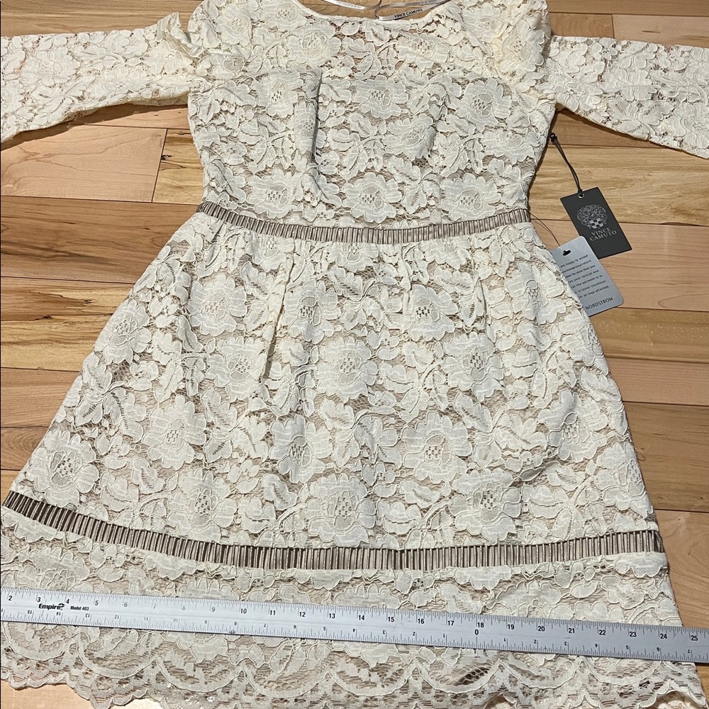 Vince Camuto Cream Lace Dress - Picture 6 of 16